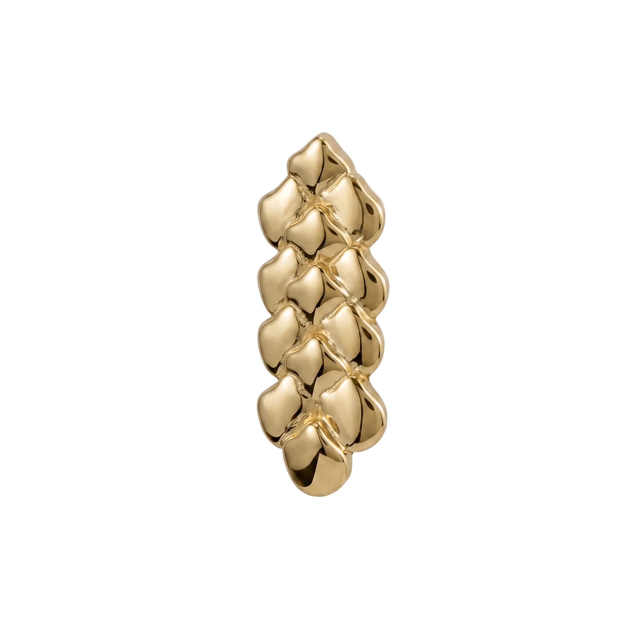Dragon Skin - 14K Gold Threadless/Threaded End - piercing - zone.com