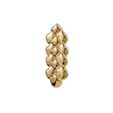 Dragon Skin - 14K Gold Threadless/Threaded End - piercing - zone.com