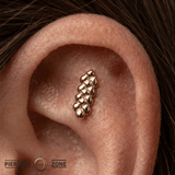 Dragon Skin - 14K Gold Threadless/Threaded End - piercing - zone.com