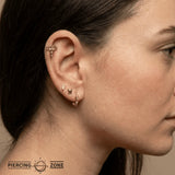 Dragon Sword – 14K Gold Threadless/Threaded End - piercing - zone.com