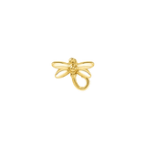 Dragonfly – 14K Gold Threadless End - piercing - zone.com
