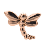 Dragonfly – 14K Gold Threadless/Threaded End - piercing - zone.com