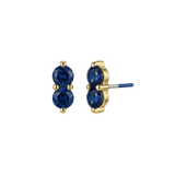 Duo Gem - 18K Gold Genuine Gem Threadless/Threaded End - piercing-zone.com
