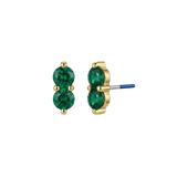 Duo Gem - 18K Gold Genuine Gem Threadless/Threaded End - piercing-zone.com