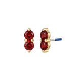 Duo Gem - 18K Gold Genuine Gem Threadless/Threaded End - piercing-zone.com