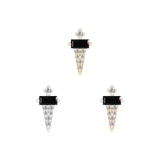 Dystrikt – 14K Gold Black Spinel Threadless End - piercing - zone.com