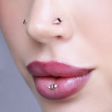 Dystrikt – 14K Gold Black Spinel Threadless End - piercing - zone.com