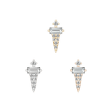 Dystrikt – 14K Gold CZ Threadless End - piercing - zone.com