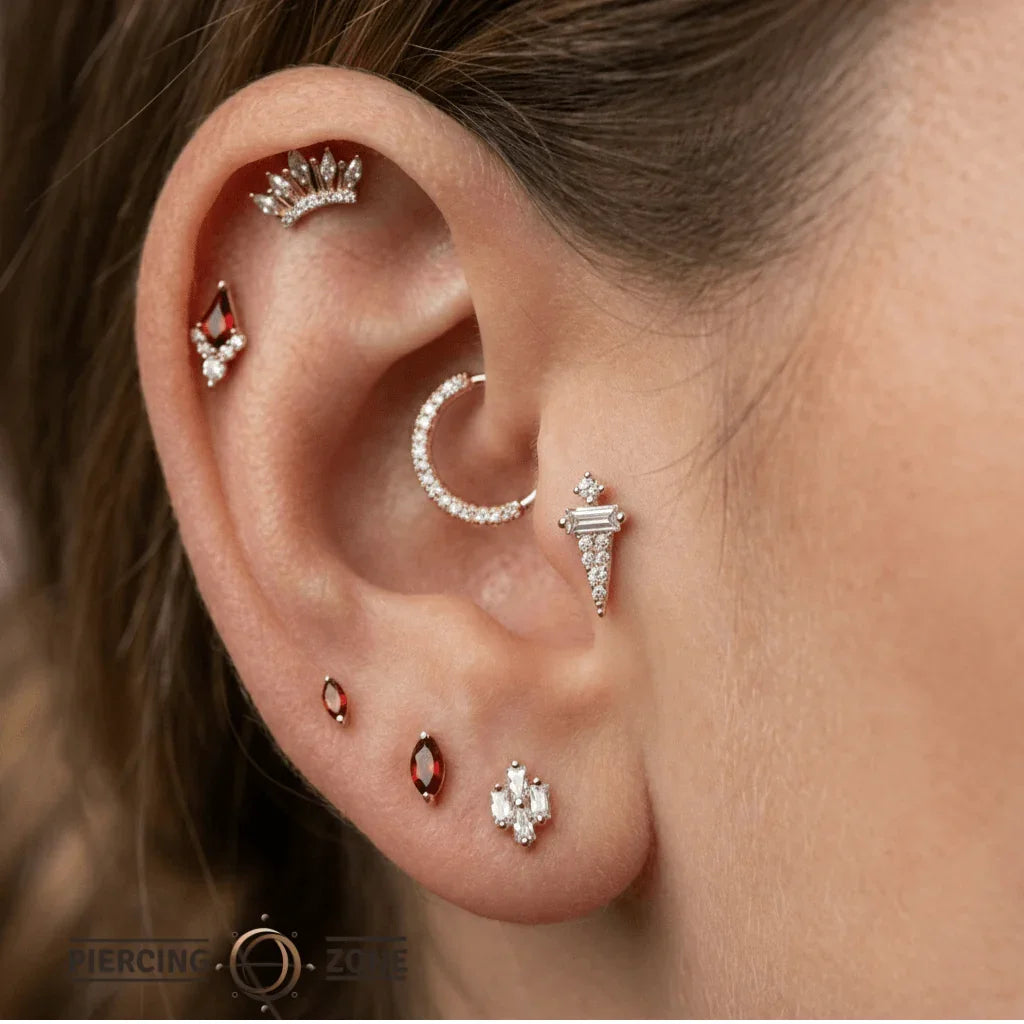 Dystrikt – 14K Gold CZ Threadless End - piercing - zone.com