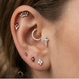 Dystrikt – 14K Gold CZ Threadless End - piercing - zone.com
