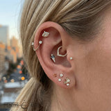 Dystrikt – 14K Gold London Blue Topaz Threadless End - piercing - zone.com