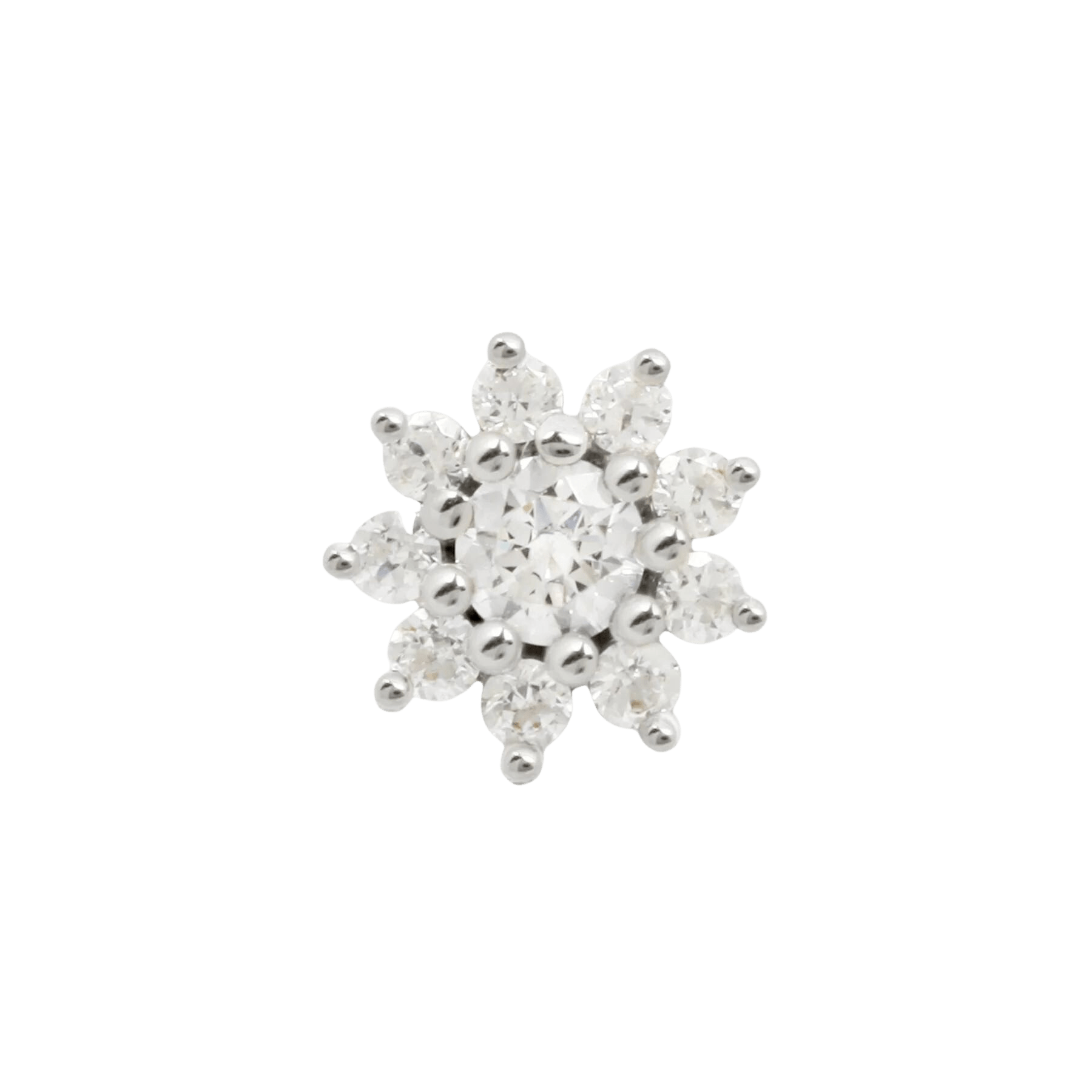 ELOISE FLOWER - CZ - THREADLESS END piercing-zone.com