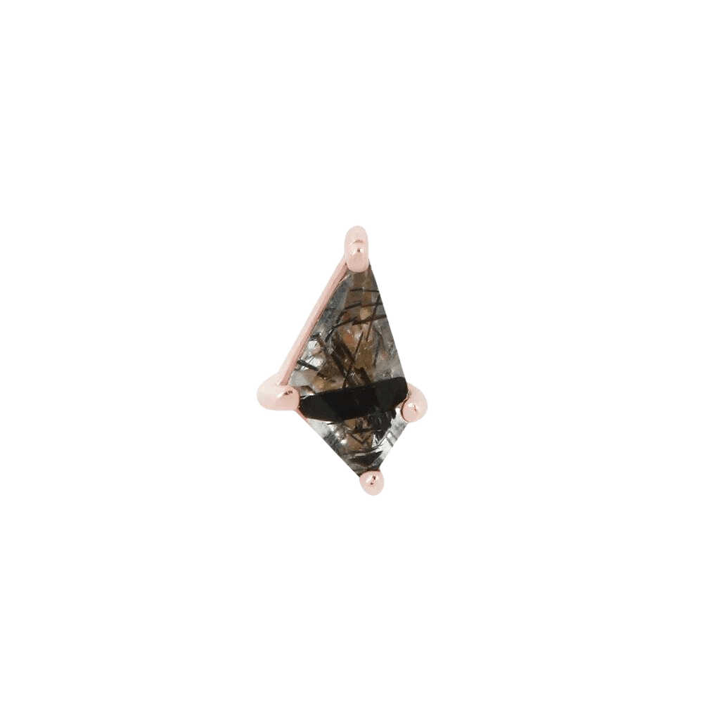 LIMELIGHT - TOURMALATED QUARTZ - THREADLESS END piercing-zone.com