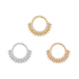 HEART OF GOLD - CZ - GOLD CLICKER piercing-zone.com