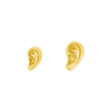 Ear – 14K Gold Sculptural Threadless End - piercing - zone.com