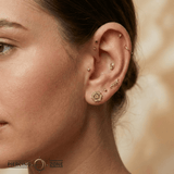 Ear – 14K Gold Threadless/Threaded End - piercing - zone.com