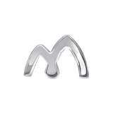 Earth Element – 14K/18K Gold Flat Sculptural Threadless End - piercing - zone.com