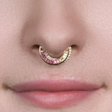 Echelon – Amethyst – 14K Gold Clicker - piercing - zone.com