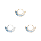 Echelon – London Blue Topaz – 14K Gold Clicker - piercing - zone.com