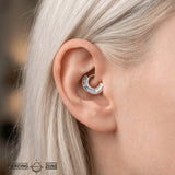 Echelon – London Blue Topaz – 14K Gold Clicker - piercing - zone.com