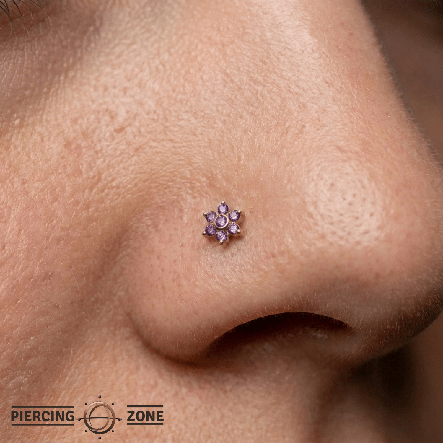 Echo - 18K Gold Genuine Gem Threadless/Threaded End - piercing-zone.com
