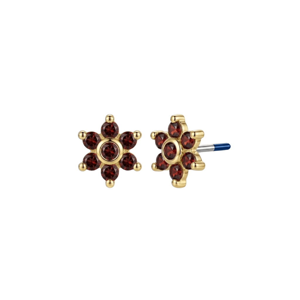 Echo - 18K Gold Genuine Gem Threadless/Threaded End - piercing-zone.com