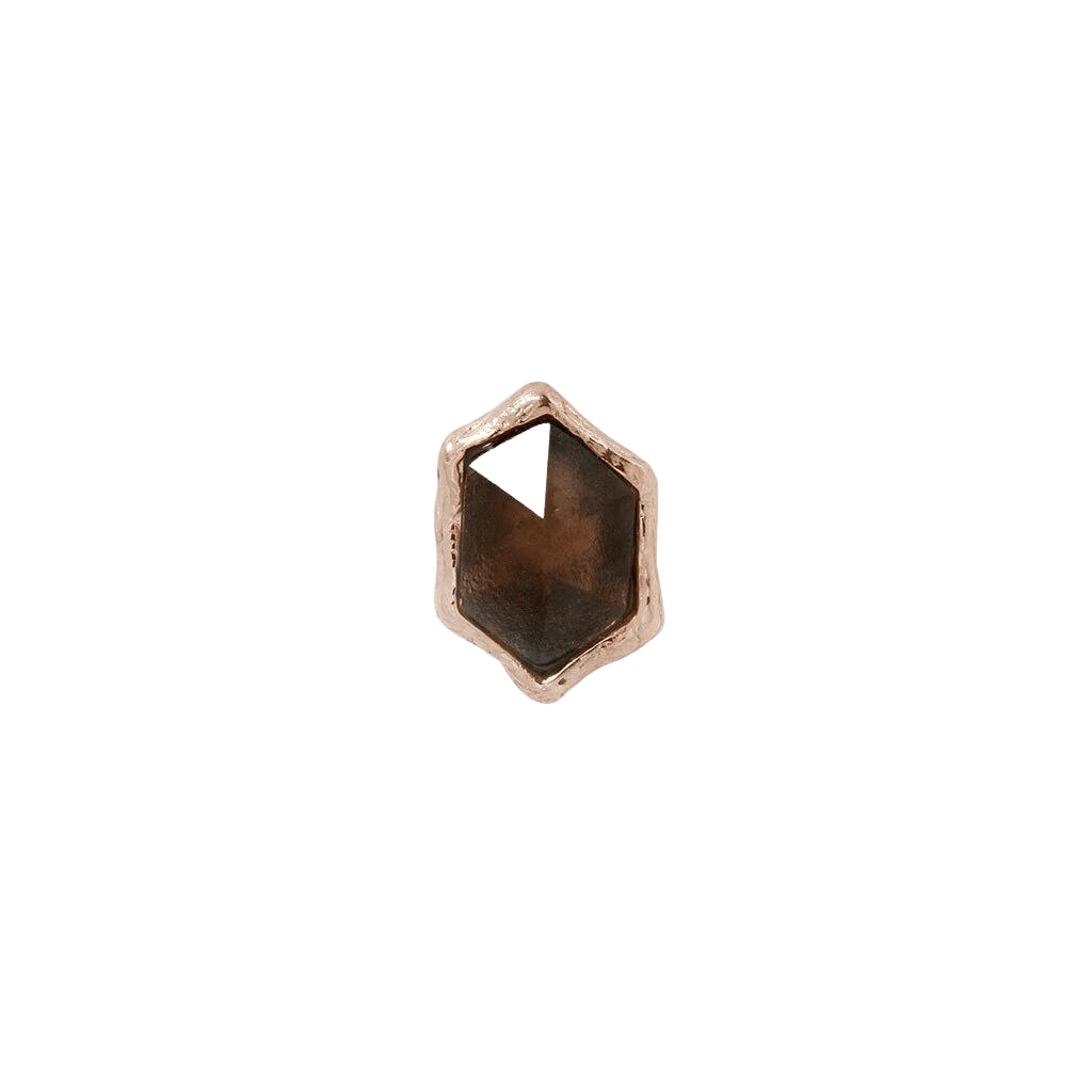 PUMP UP THE VOLUME - SMOKEY QUARTZ - THREADLESS END piercing-zone.com