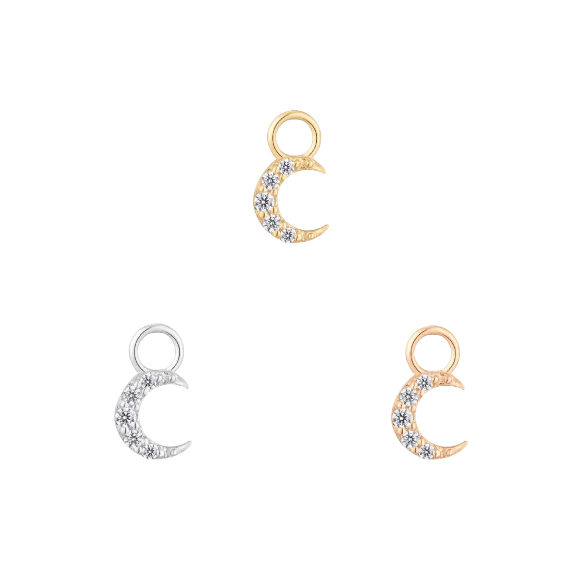 LUNETTE - CZ - GOLD CHARM piercing-zone.com