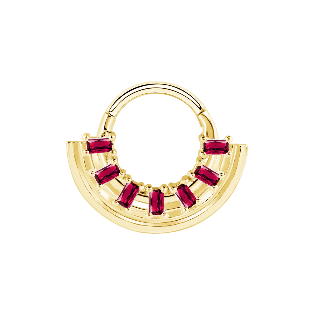 Egypt Aya Clicker – 14K & 18K Gold - piercing - zone.com