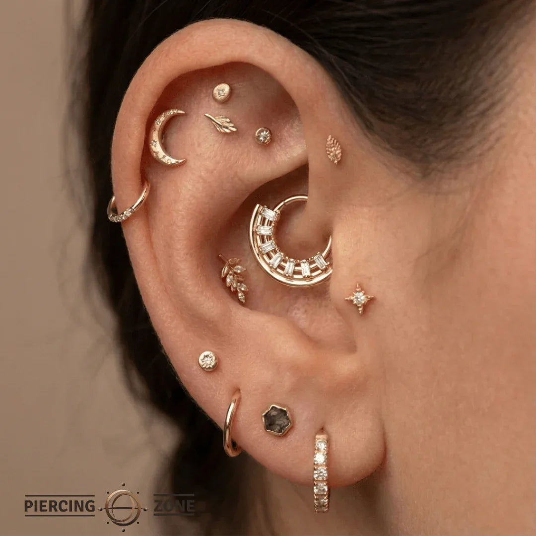 Egypt Aya Clicker – 14K & 18K Gold - piercing - zone.com
