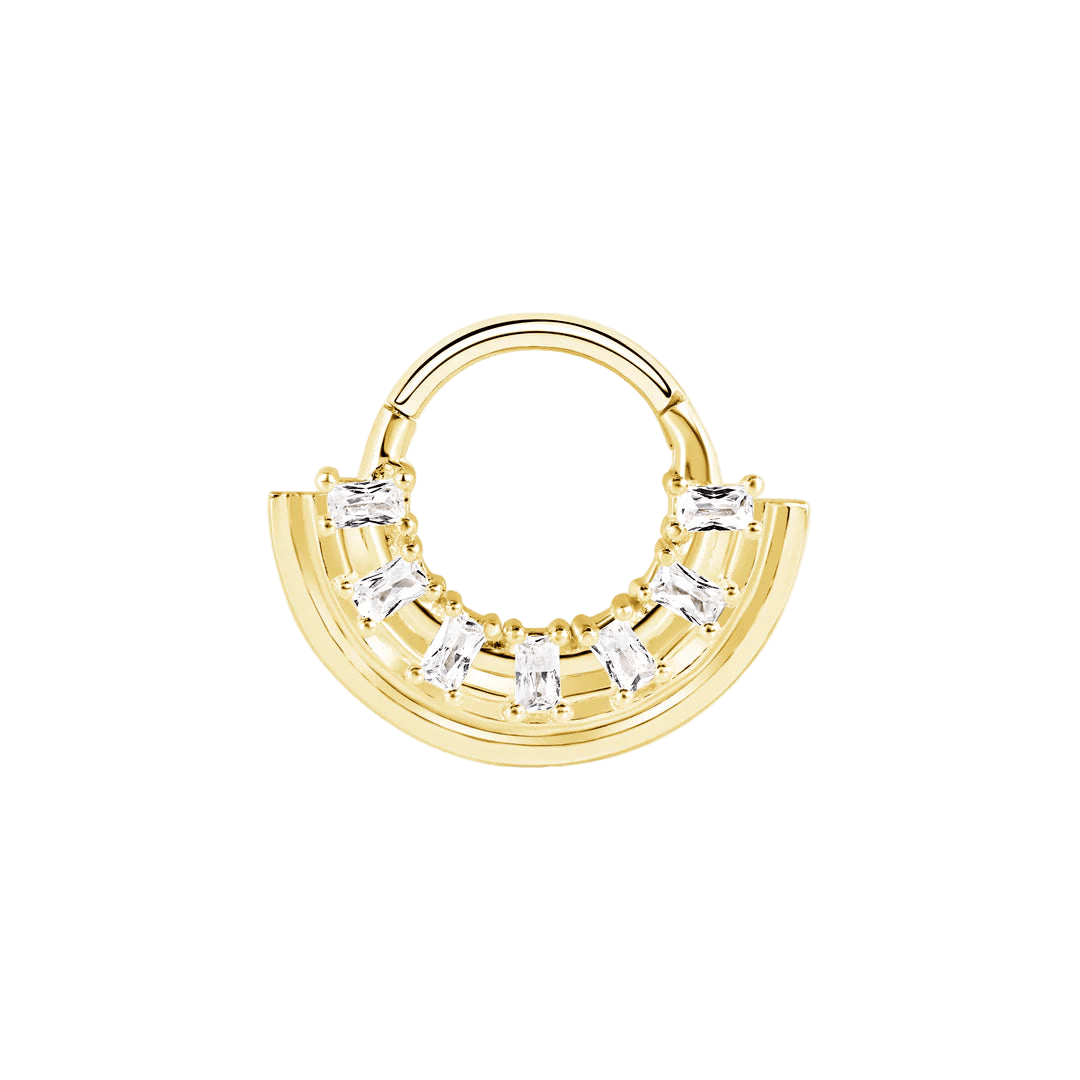 Egypt Aya Clicker – 14K & 18K Gold - piercing - zone.com