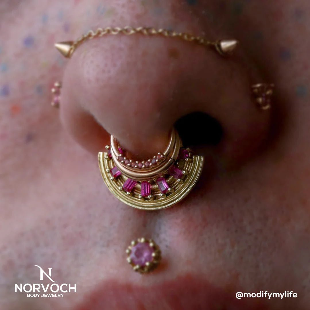 Egypt Aya Clicker – 14K & 18K Gold - piercing - zone.com