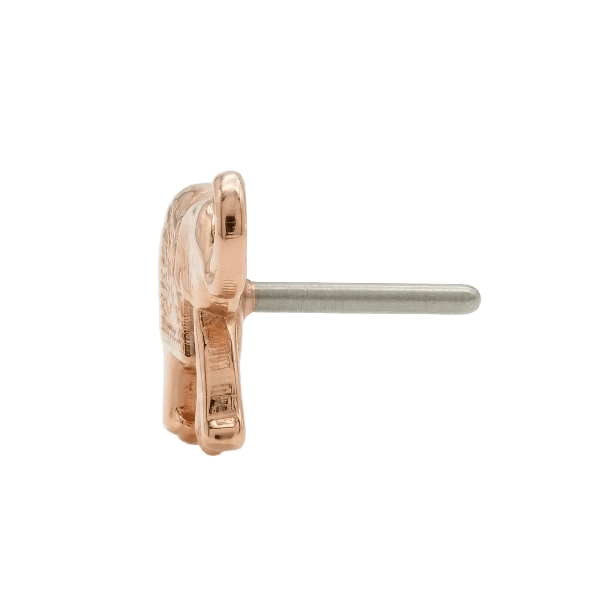 Elephant – 14K Gold Threadless/Threaded End - piercing - zone.com