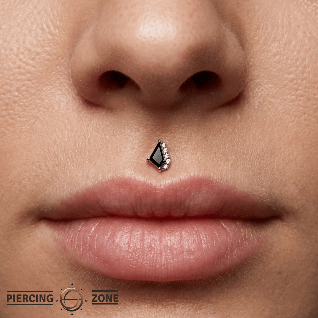 Elevate – Black Spinel & CZ – 14K Gold Threadless End - piercing - zone.com