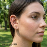 Elise – 14K/18K Gold Multi - Gem Eye - Inspired Threadless End - piercing - zone.com