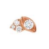 Elise – 14K/18K Gold Multi - Gem Eye - Inspired Threadless End - piercing - zone.com