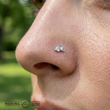 Elise – 14K/18K Gold Multi - Gem Eye - Inspired Threadless End - piercing - zone.com