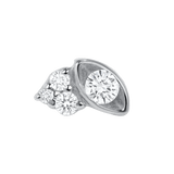 Elise – 14K/18K Gold Multi - Gem Eye - Inspired Threadless End - piercing - zone.com