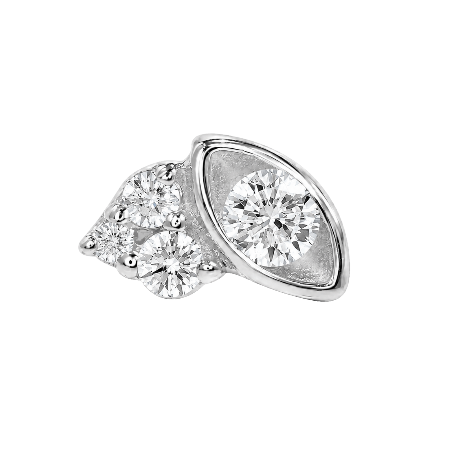 Elise – 14K Gold Threadless/Threaded End - piercing-zone.com