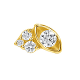 Elise – 14K Gold Threadless/Threaded End - piercing-zone.com