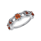 Elle Seamless Ring – 14K Gold Twisted Gem Arc - piercing - zone.com