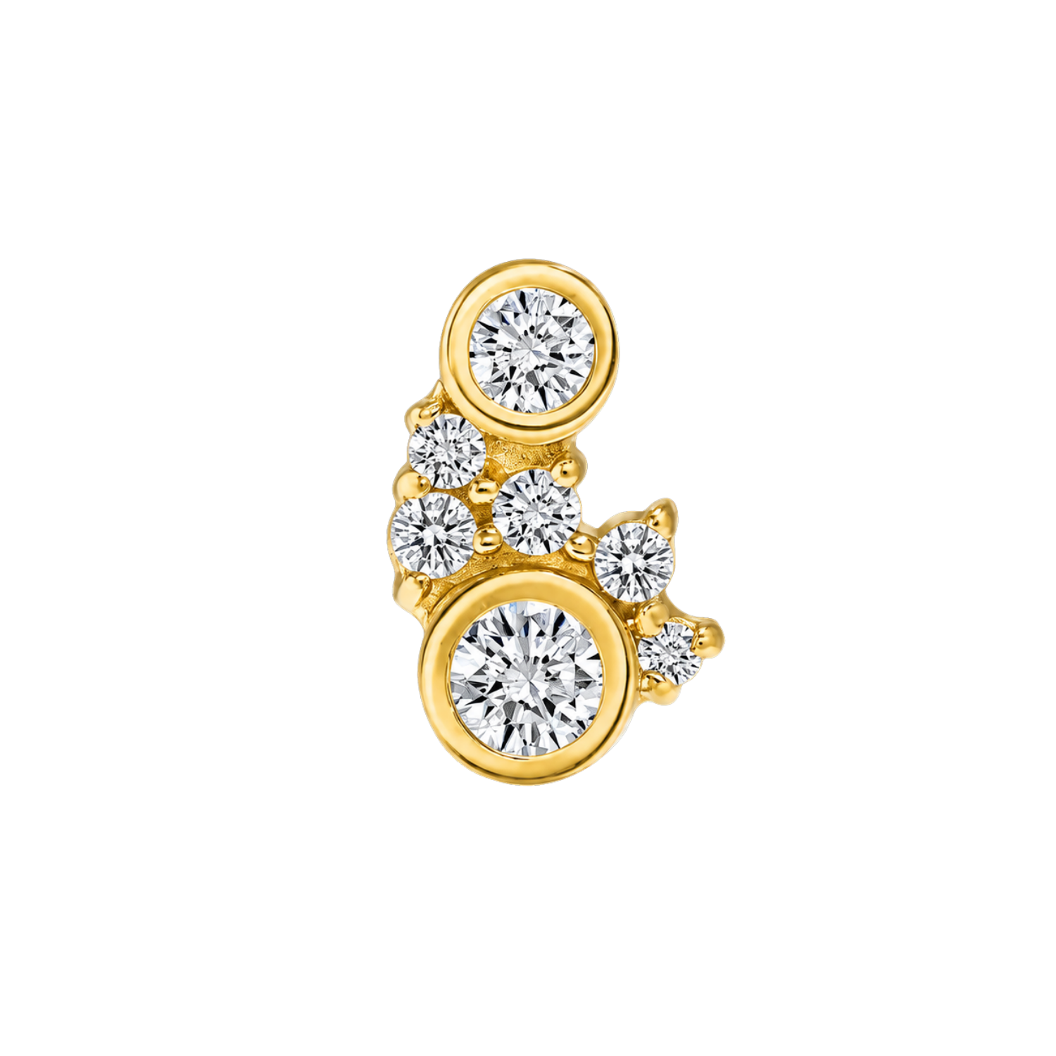 Eloise – 14K Gold Threadless/Threaded End