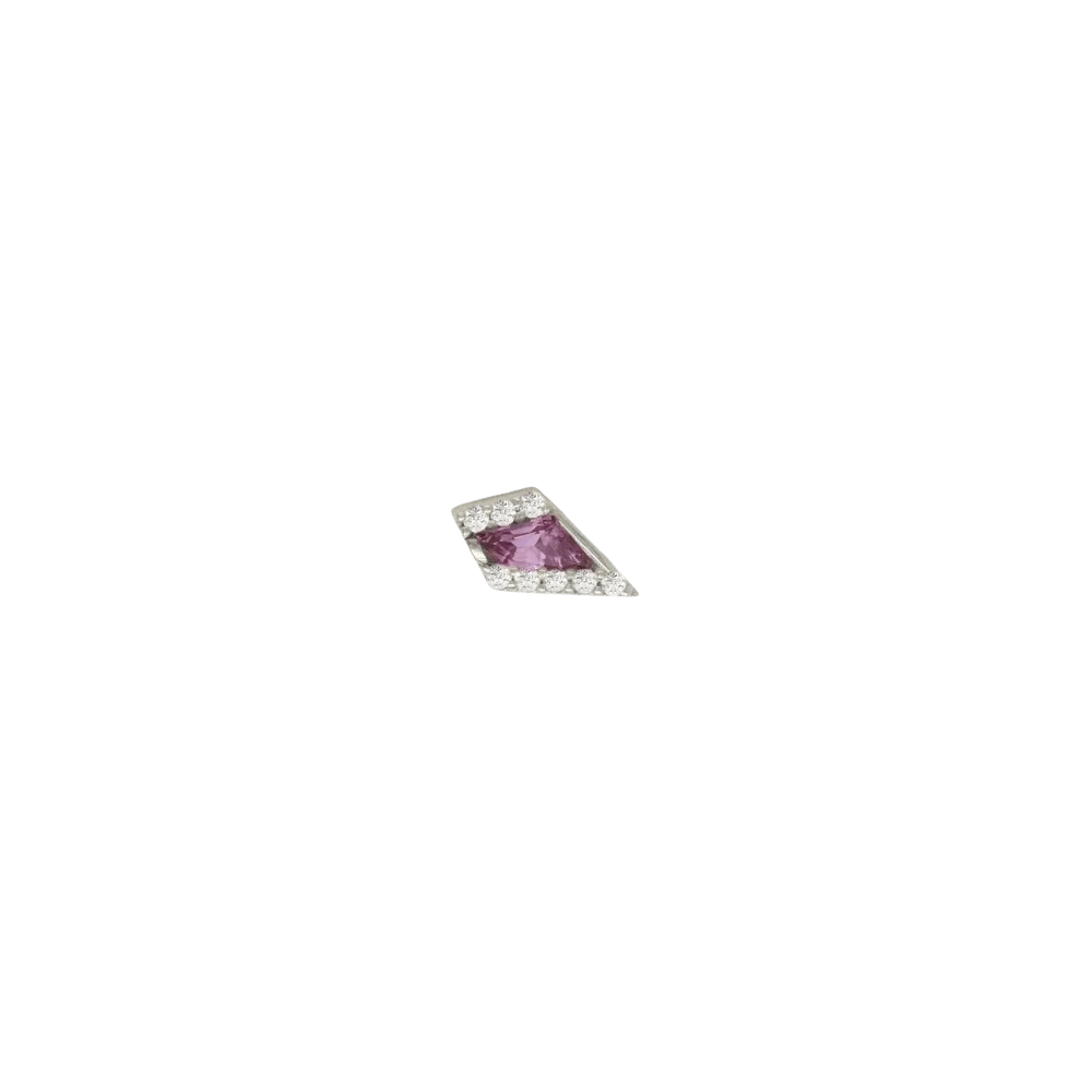 Eminence – Amethyst Geometry – 14K Gold Threadless End - piercing - zone.com