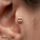 Emoji – 14K Gold Threadless/Threaded End - piercing - zone.com