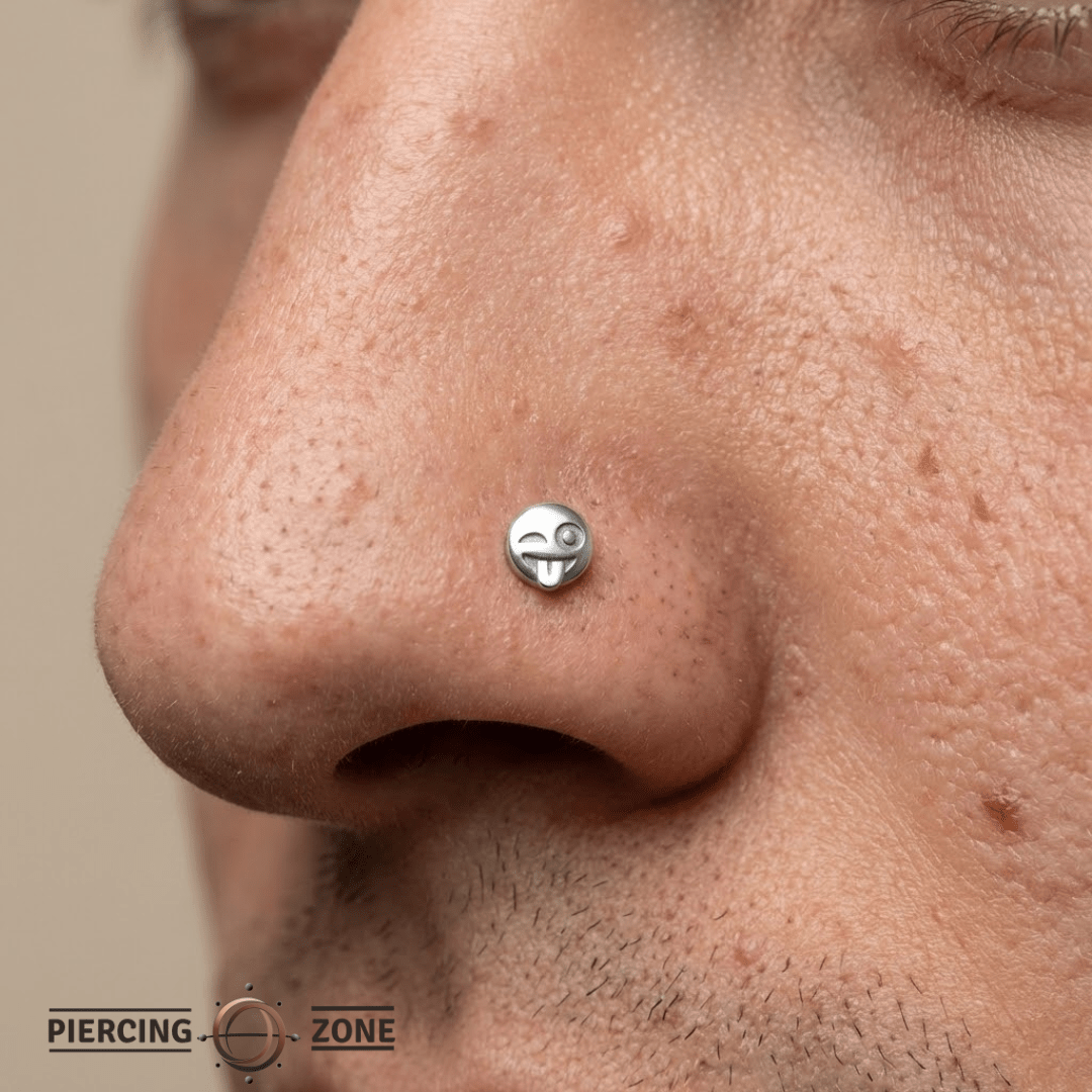 Emoji – 14K Gold Threadless/Threaded End - piercing - zone.com
