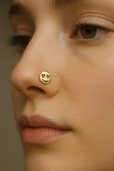 Emoji – 14K/18K Gold Threadless End - piercing - zone.com