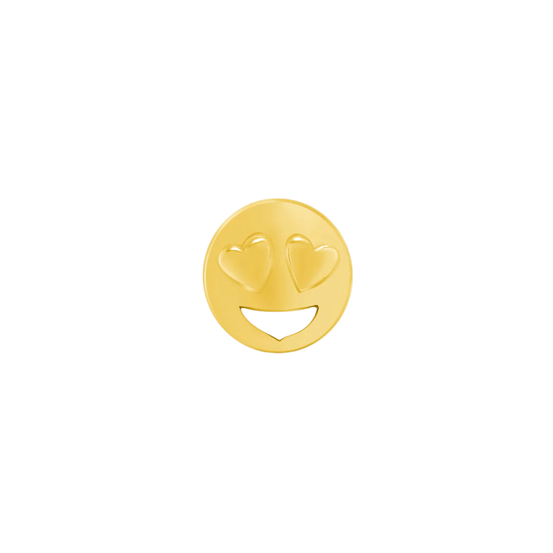 Emoji – 14K/18K Gold Threadless End - piercing - zone.com