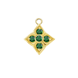 Emory – 14K & 18K Gold Gemstone Charm - piercing - zone.com