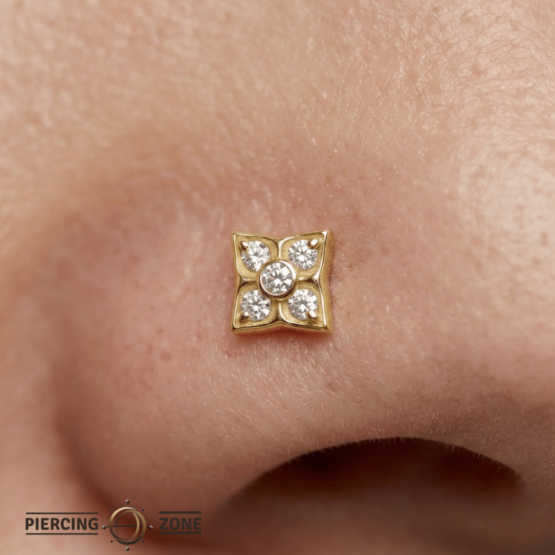 Emory – 14K Gold Threadless/Threaded End - piercing - zone.com
