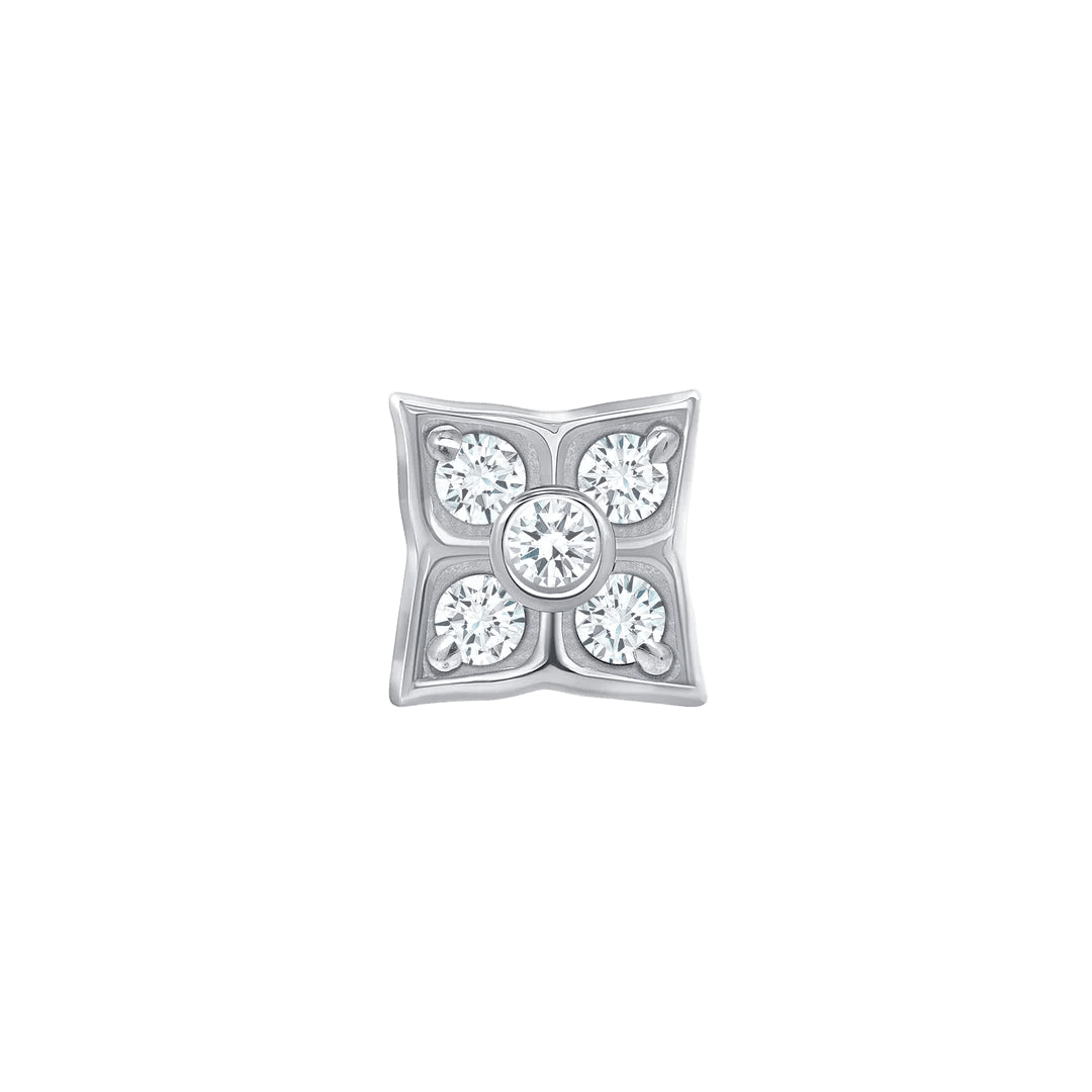 Emory – 14K/18K Gold Multi - Stone Threadless End - piercing - zone.com